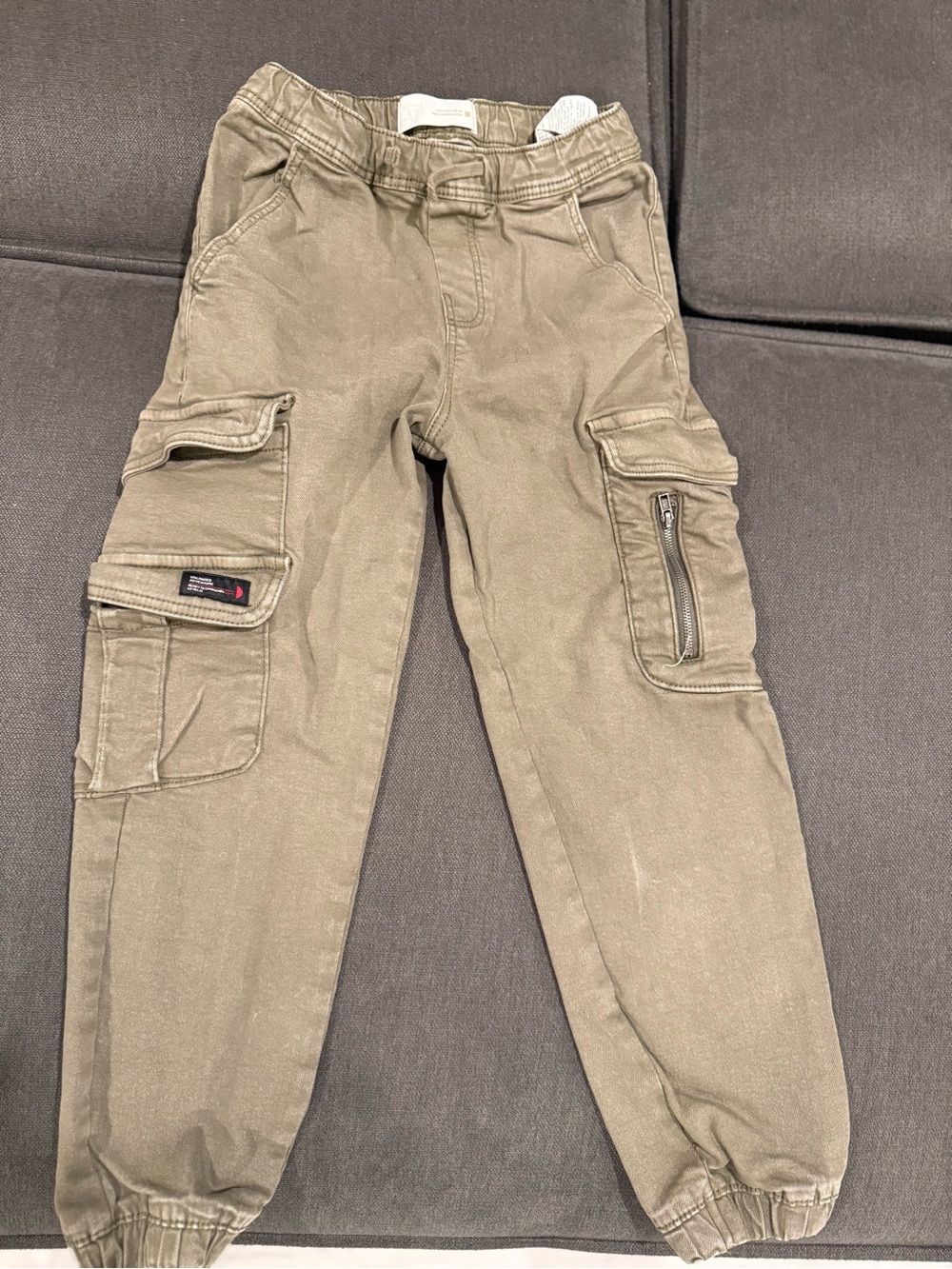 Zara Kids Olive Cargo Joggers